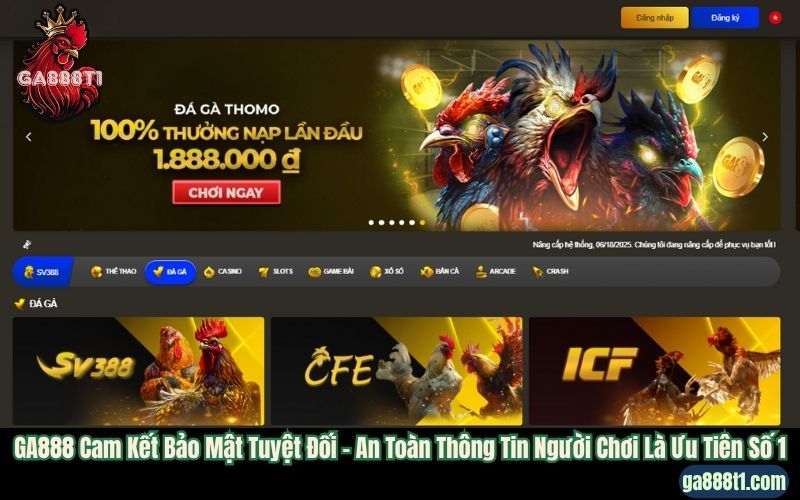 GA888 Cam Kết Bảo Mật Tuyệt Đối – An Toàn Thông Tin Người Chơi Là Ưu Tiên Số 1